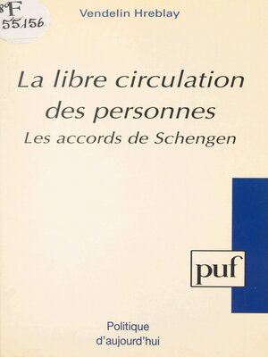 cover image of La libre circulation des personnes